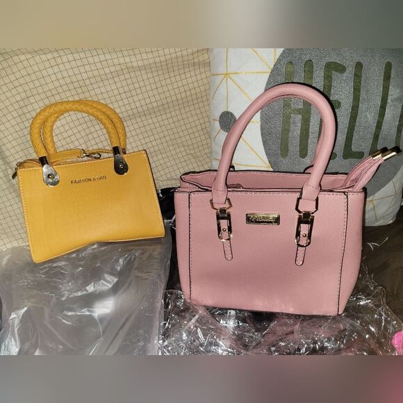 Yrendy elegant Pink zip tote w adjustable on off shoulder strap - Picture 5 of 5